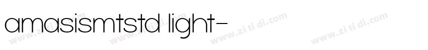 amasismtstd light字体转换